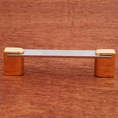 Rk International Cp 45 Solid Br Cabinet Pull Handle Two Tone Rk International Cp 45 Solid Br Cabinet Pull Handle Two Tone Flat W Decorative Ends Standard Size Polished Chrome Finish 3