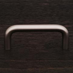 RK International [CP-501-P] Solid Brass Cabinet Pull Handle - Wire - Standard Size - Satin Nickel Finish - 3&quot; C/C - 3 3/8&quot; L