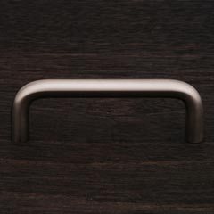 RK International [CP-502-P] Solid Brass Cabinet Pull Handle - Wire - Standard Size - Satin Nickel Finish - 3 1/2&quot; C/C - 3 7/8&quot; L