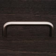 RK International [CP-503-P] Solid Brass Cabinet Pull Handle - Wire - Standard Size - Satin Nickel Finish - 4&quot; C/C - 4 3/8&quot; L