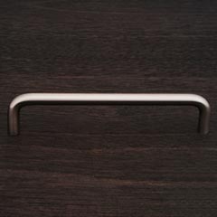 RK International [CP-504-P] Solid Brass Cabinet Pull Handle - Wire - Oversized - Satin Nickel Finish -6&quot; C/C - 6 1/4&quot; L