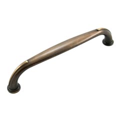 RK International [CP-627-BE] Die Cast Zinc Cabinet Pull Handle - Fullerton Series - Oversized - Brushed English Finish - 6&quot; C/C - 6 5/8&quot; L