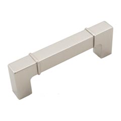 RK International [CP-631-P] Die Cast Zinc Cabinet Pull Handle - Newbury Series - Standard Size - Satin Nickel Finish - 96mm C/C - 4 3/8&quot; L