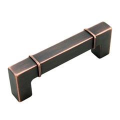 RK International [CP-631-VB] Die Cast Zinc Cabinet Pull Handle - Newbury Series - Standard Size - Valencia Bronze Finish - 96mm C/C - 4 3/8&quot; L