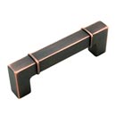 RK International [CP-631-VB] Die Cast Zinc Cabinet Pull Handle - Newbury Series - Standard Size - Valencia Bronze Finish - 96mm C/C - 4 3/8" L