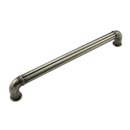 RK International [CP-642-WN] Die Cast Zinc Cabinet Pull Handle - Corcoran Series - Oversized - Weathered Nickel Finish - 8&quot; C/C - 8 11/16&quot; L