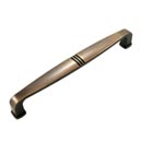 RK International [CP-662-BE] Die Cast Zinc Cabinet Pull Handle - Alder Series - Oversized - Brushed English Finish - 6&quot; C/C - 6 1/2&quot; L