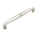 RK International [CP-662-P] Die Cast Zinc Cabinet Pull Handle - Alder Series - Oversized - Satin Nickel Finish - 6" C/C - 6 1/2" L