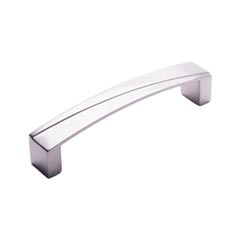 RK International [CP-672-P] Solid Brass Cabinet Pull Handle - Trumbull Series - Oversized - Satin Nickel Finish - 5&quot; C/C - 5 1/4&quot; L