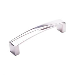 RK International [CP-672-PN] Solid Brass Cabinet Pull Handle - Trumbull Series - Oversized - Polished Nickel Finish - 5&quot; C/C - 5 1/4&quot; L