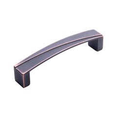 RK International [CP-672-VB] Solid Brass Cabinet Pull Handle - Trumbull Series - Oversized - Valencia Bronze Finish - 5&quot; C/C - 5 1/4&quot; L