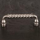 RK International [CP-800-P] Solid Brass Cabinet Pull Handle - Twisted - Standard Size - Satin Nickel Finish - 3" C/C - 3 1/2" L