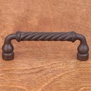RK International [CP-800-RB] Solid Brass Cabinet Pull Handle - Twisted - Standard Size - Oil Rubbed Bronze Finish - 3&quot; C/C - 3 1/2&quot; L