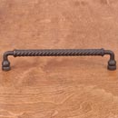 RK International [CP-802-RB] Solid Brass Cabinet Pull Handle - Twisted - Oversized - Oil Rubbed Bronze Finish - 8&quot; C/C - 8 1/2&quot; L