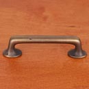 RK International [CP-809-AE] Solid Brass Cabinet Pull Handle - Distressed Rustic - Standard Size - Antique English Finish - 4" C/C - 5" L