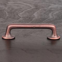 RK International [CP-809-DC] Solid Brass Cabinet Pull Handle - Distressed Rustic - Standard Size - Distressed Copper Finish - 4&quot; C/C - 5&quot; L