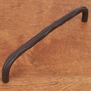 RK International [CP-858-RB] Solid Brass Cabinet Pull Handle - Lines & Crosses - Oversized - Oil Rubbed Bronze Finish - 8" C/C - 8 3/8" L