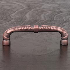 RK International [CP-863-DC] Solid Brass Cabinet Pull Handle - Bow w/ Petal Ends - Oversized - Distressed Copper Finish - 5" C/C - 5 5/8" L