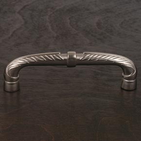 RK International [CP-863-P] Solid Brass Cabinet Pull Handle - Bow w/ Petal Ends - Oversized - Pewter Finish - 5 5/8" L
