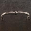 RK International [CP-863-P] Solid Brass Cabinet Pull Handle - Bow w/ Petal Ends - Oversized - Satin Nickel Finish - 5" C/C - 5 5/8" L