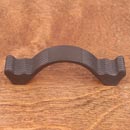 RK International [CP-870-RB] Solid Brass Cabinet Pull Handle - Wavy Contoured w/ Lines - Standard Size - Oil Rubbed Bronze Finish - 3" C/C - 3 7/8" L