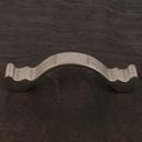 RK International [CP-871-P] Solid Brass Cabinet Pull Handle - Wavy Contoured w/ Lines - Standard Size - Satin Nickel Finish - 3 1/2" C/C - 4 3/8" L