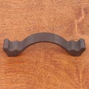 RK International [CP-871-RB] Solid Brass Cabinet Pull Handle - Wavy Contoured w/ Lines - Standard Size - Oil Rubbed Bronze Finish - 3 1/2&quot; C/C - 4 3/8&quot; L
