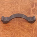 RK International [CP-871-RB] Solid Brass Cabinet Pull Handle - Wavy Contoured w/ Lines - Standard Size - Oil Rubbed Bronze Finish - 3 1/2" C/C - 4 3/8" L