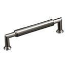 RK International [CP-881-P] Solid Brass Cabinet Pull Handle - Cylinder Middle - Oversized - Satin Nickel Finish - 5&quot; C/C - 5 19/32&quot; L