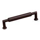 RK International [CP-881-RB] Solid Brass Cabinet Pull Handle - Cylinder Middle - Oversized - Oil Rubbed Bronze Finish - 5" C/C - 5 19/32" L
