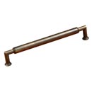 RK International [CP-882-AE] Solid Brass Cabinet Pull Handle - Cylinder Middle - Oversized - Antique English Finish - 8&quot; C/C - 8 9/16&quot; L