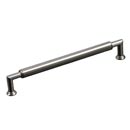 RK International [CP-882-P] Solid Brass Cabinet Pull Handle - Cylinder Middle - Oversized - Satin Nickel Finish - 8" C/C - 8 9/16" L