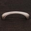 RK International [CP-92-P] Solid Brass Cabinet Pull Handle - Contoured Lines Bow - Standard Size - Satin Nickel Finish - 3&quot; C/C - 3 9/16&quot; L