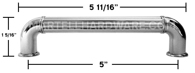 RK International CP-641 Cabinet Pull Handle Dimensions