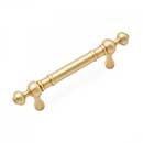 Satin Brass Finish - Plain Rod Series - RK International Solid Brass Decorative Hardware