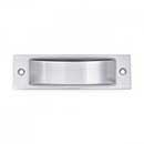 RK International [CF-5631-P] Solid Brass Cabinet Flush Pull - Thin Rectangle - Satin Nickel Finish - 4 1/2&quot; L - 3/8&quot; Recess