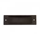 RK International [CF-5631-RB] Solid Brass Cabinet Flush Pull - Thin Rectangle - Oil Rubbed Bronze Finish - 4 1/2" L - 3/8" Recess