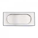 RK International [CF-5632-P] Solid Brass Cabinet Flush Pull - Thick Rectangle - Satin Nickel Finish - 4&quot; L - 7/16&quot; Recess