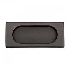 RK International [CF-5632-RB] Solid Brass Cabinet Flush Pull - Thick Rectangle - Oil Rubbed Bronze Finish - 4&quot; L - 7/16&quot; Recess
