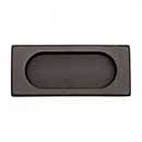 RK International [CF-5632-RB] Solid Brass Cabinet Flush Pull - Thick Rectangle - Oil Rubbed Bronze Finish - 4" L - 7/16" Recess