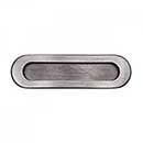 RK International [CF-5633-DN] Solid Brass Cabinet Flush Pull - Thick Oval - Distressed Nickel Finish - 5 1/2" L - 1/2" Recess