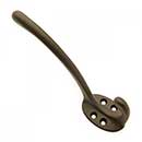 RK International [HK-5812-RB] Solid Brass Coat & Hat Hook - Oval Base - Oil Rubbed Bronze Finish - 4 3/8" L x 1 1/4" W