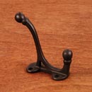 RK International [HK-5815-RB] Solid Brass Coat & Hat Hook – Double Base