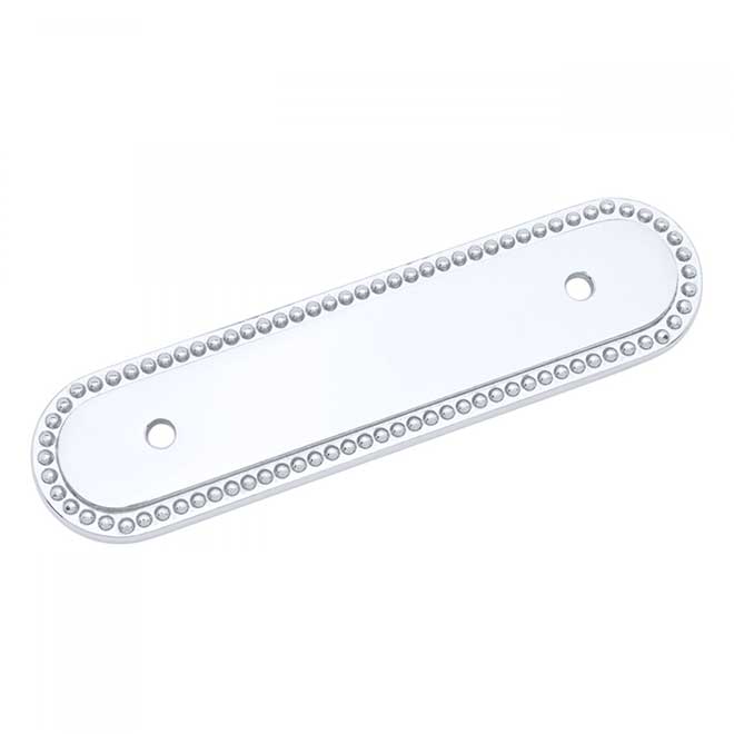 RK International Beaded Oblong Cabinet Pull Backplate