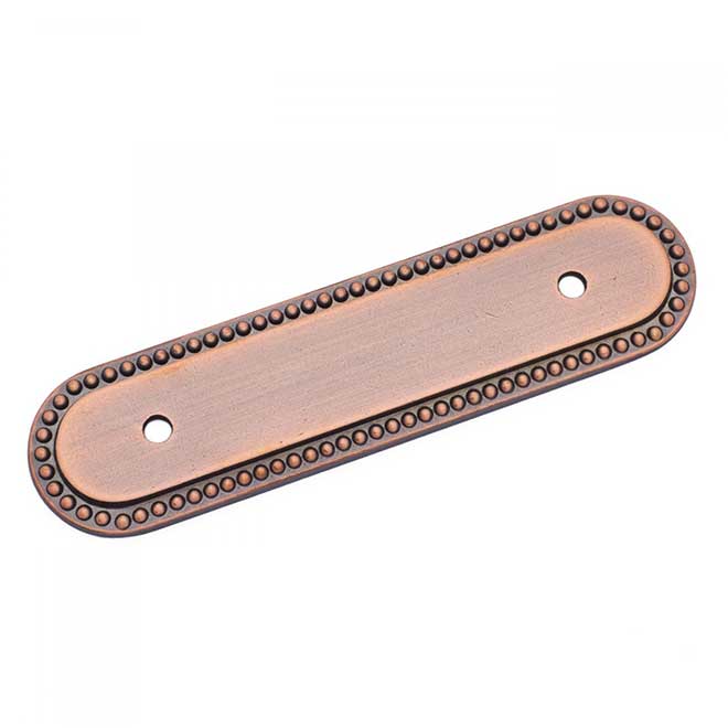 RK International Beaded Oblong Cabinet Pull Backplate RK International Beaded Oblong Cabinet Pull Backplate