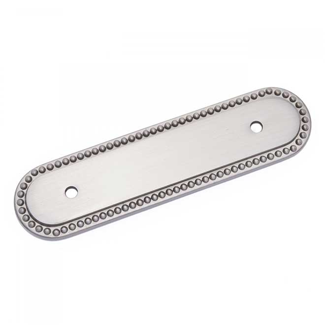 RK International Beaded Oblong Cabinet Pull Backplate