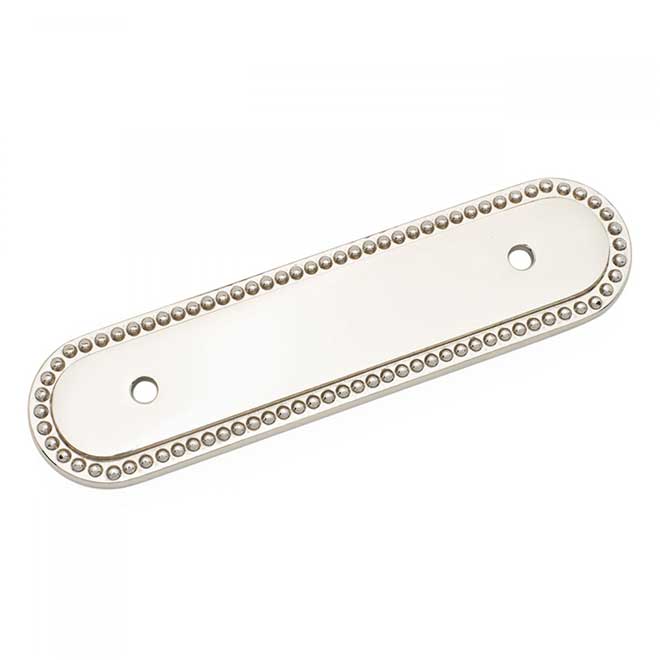 RK International Beaded Oblong Cabinet Pull Backplate