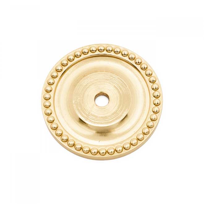 Solid Brass Cabinet Knob Backplate, Brass Cabinet Pulls With Backplate