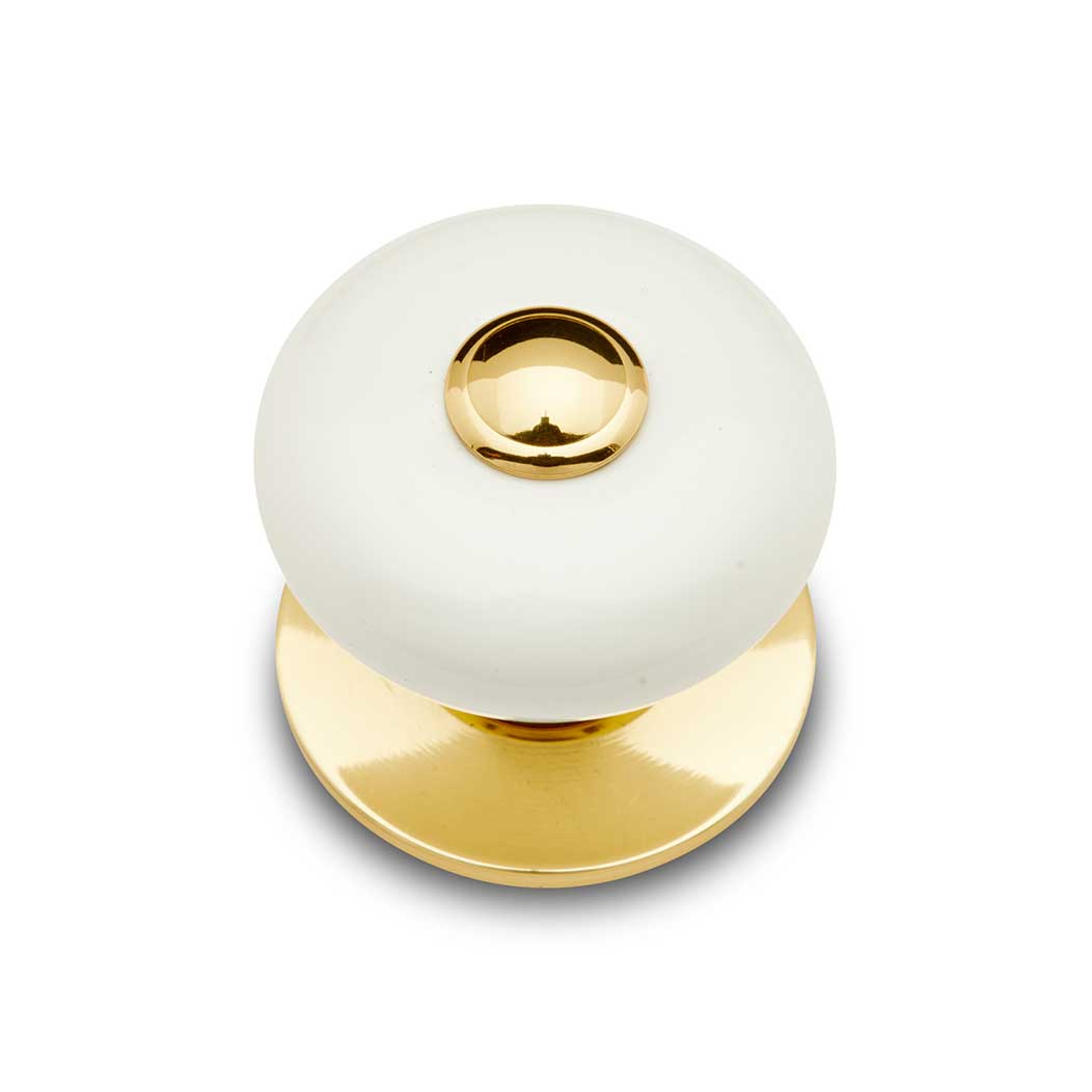 RK International [CK-316] Porcelain Cabinet Knob - Large Fat