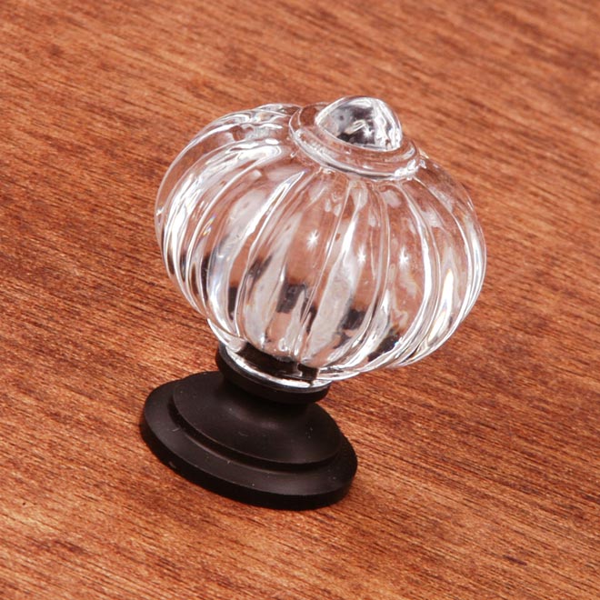 oil rubbed bronze and glass cabinet knobs